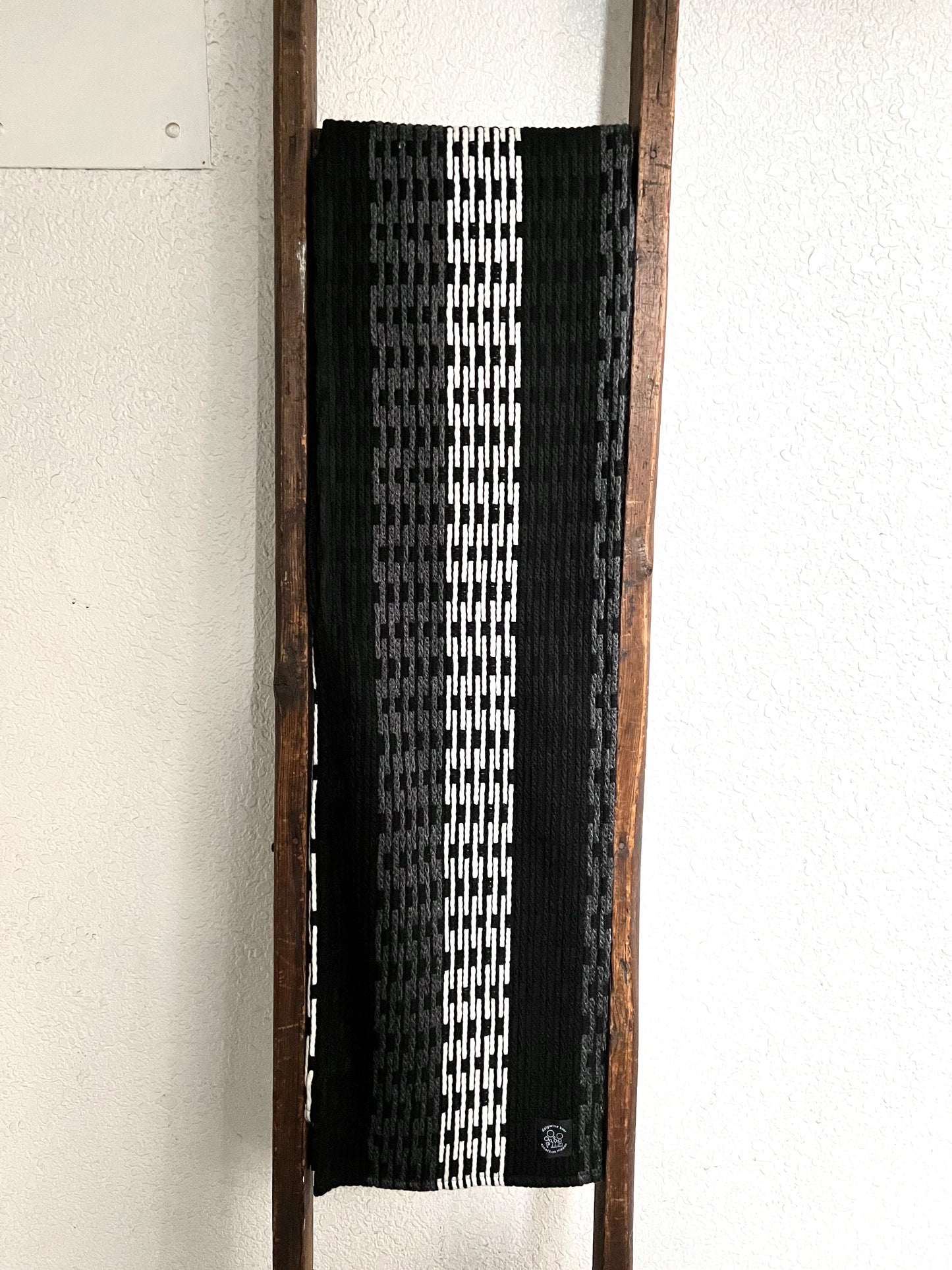 Black Multi stripe scarf - small