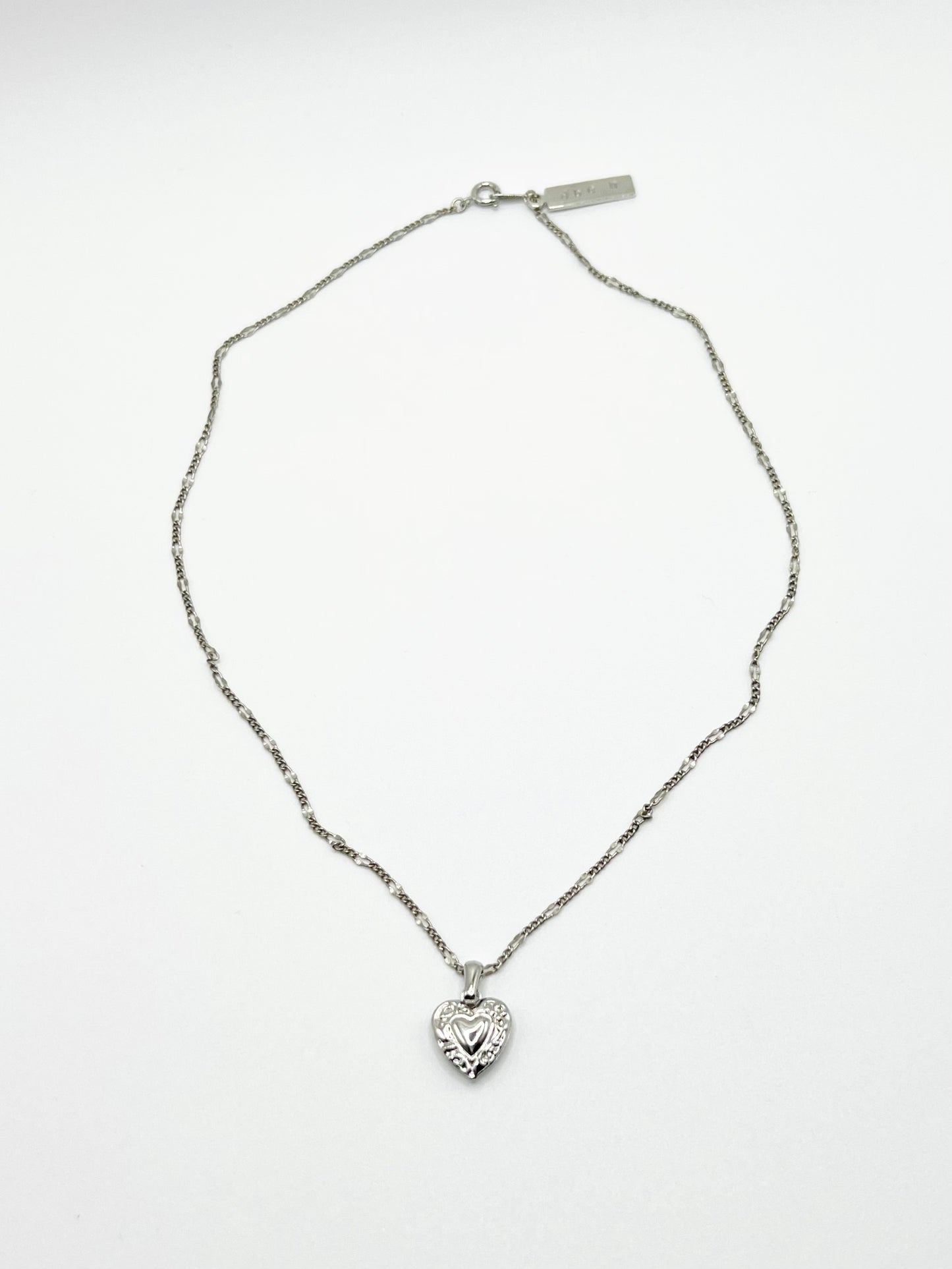 NW heart motif necklace - Silver