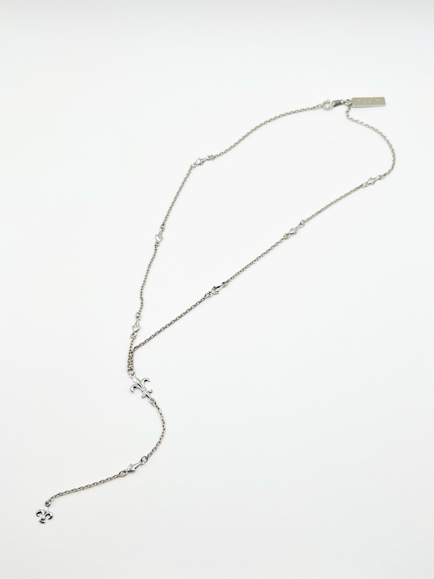 NW lily motif necklace - Silver