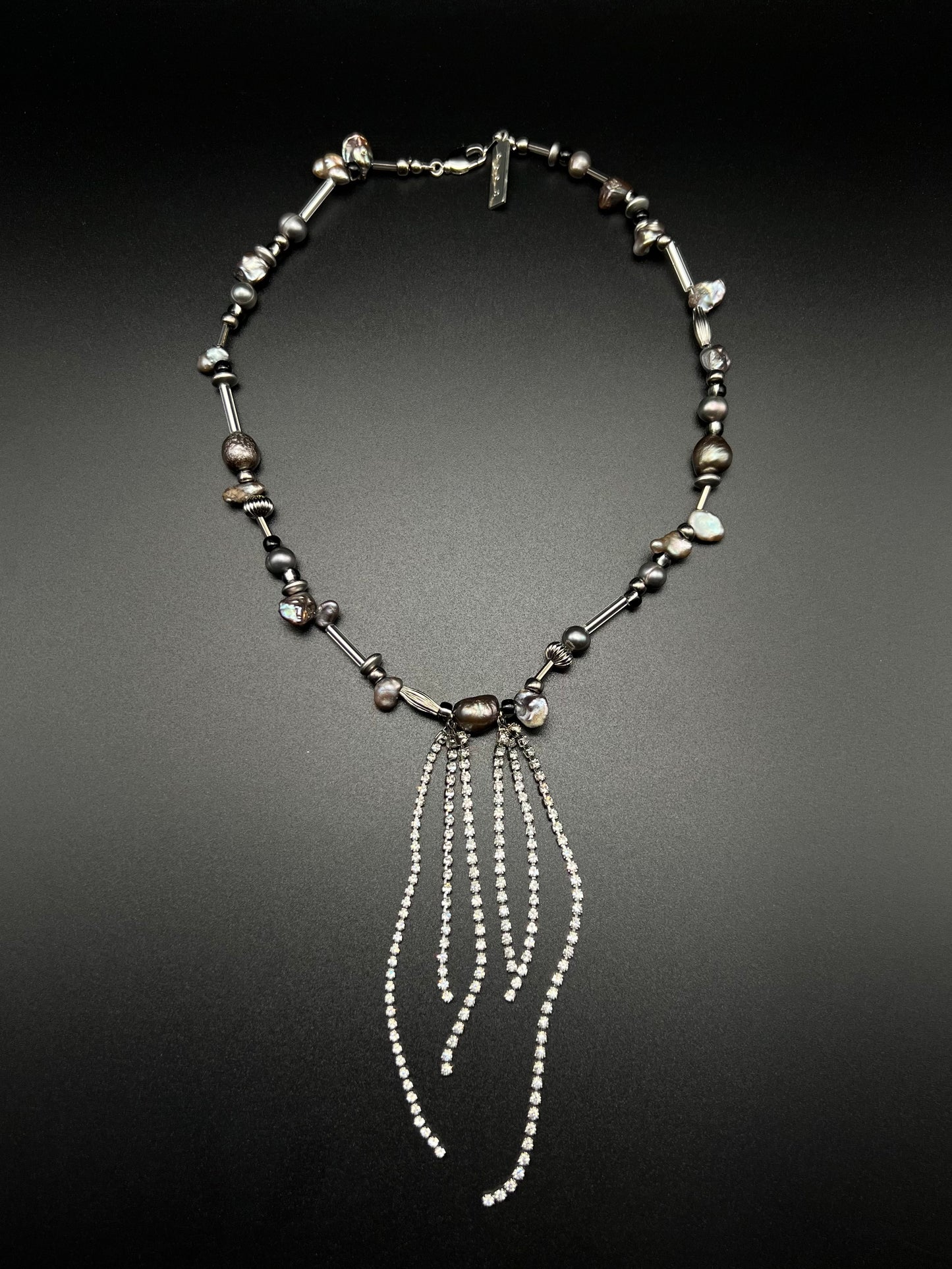 1111 Bijou Pearl necklace - Silver