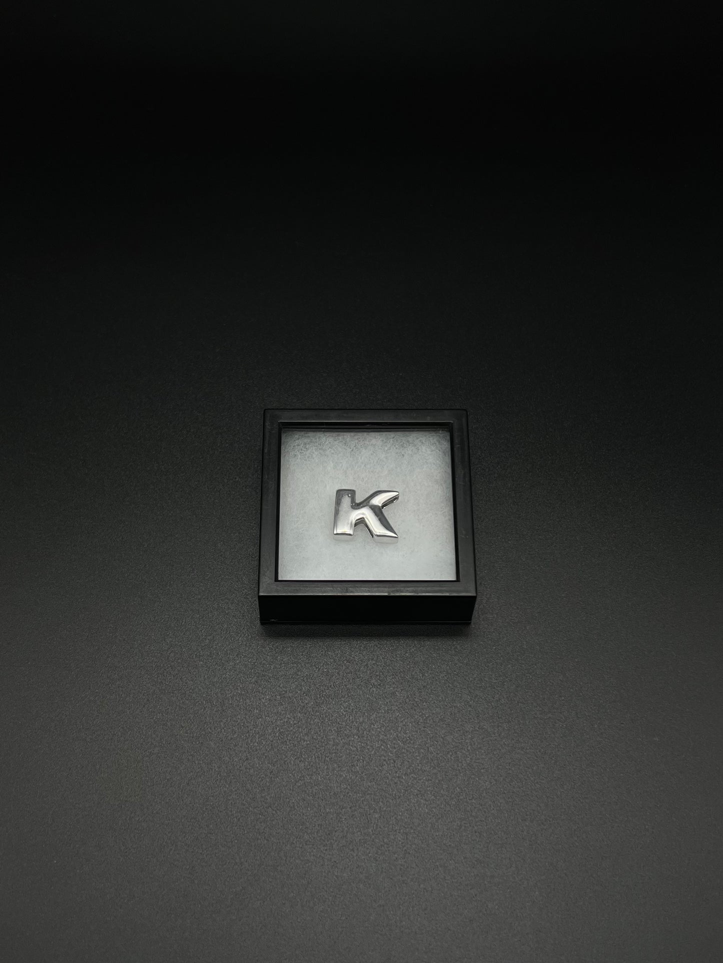 Initial "K" necklace -silver925