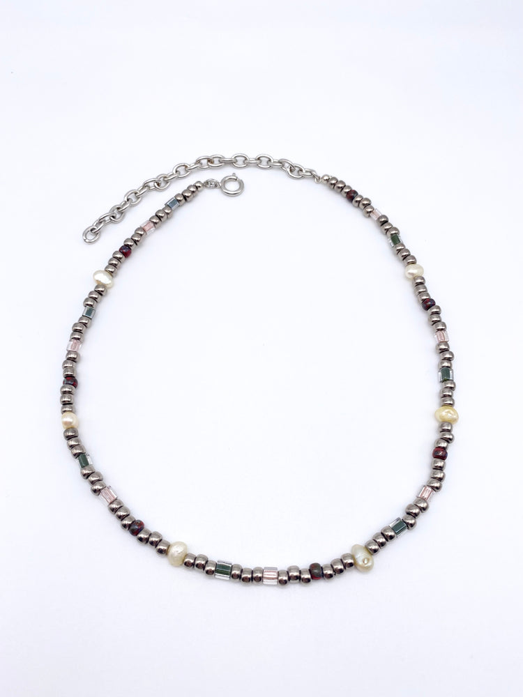 Glass bead necklace - BK