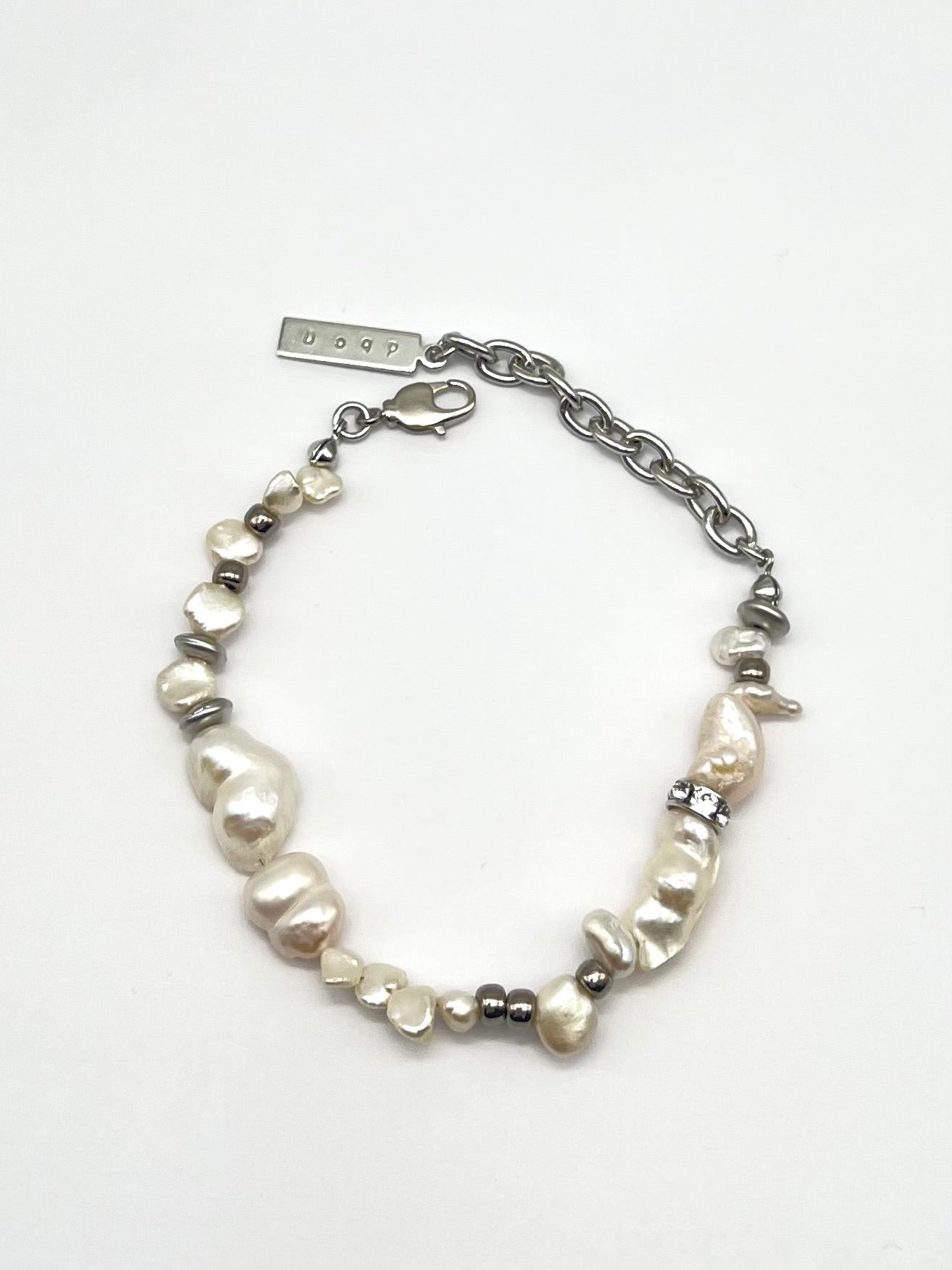Glass pearl mix bracelet