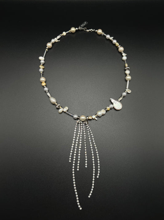 1111 Bijou Pearl necklace - White