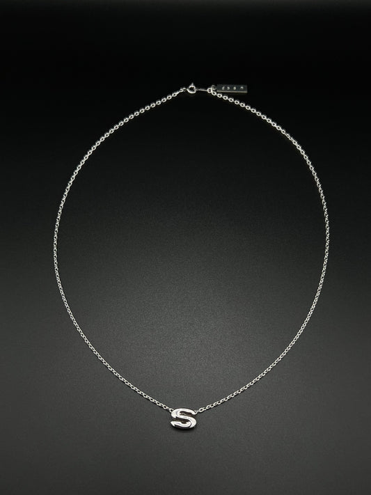 Initial "S" necklace -silver925