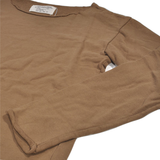 FRENCH-TERRY-ALL-CUT L/S T-SHIRT[フレンチテリーオールカット長袖Tシャツ]CHOCO